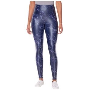 DG2 Diane Gilman Slim Sleek Marble Coated Legging